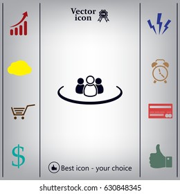 Group of people sign icon