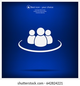 Group of people sign icon