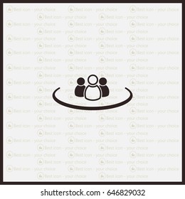 Group of people sign icon