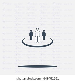 Group of people sign icon