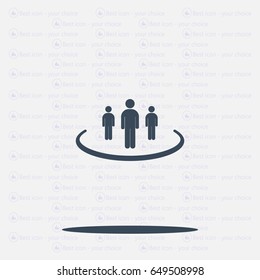 Group of people sign icon