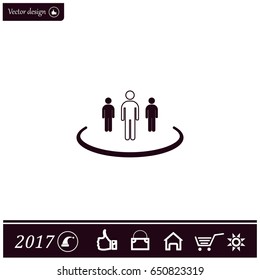 Group of people sign icon