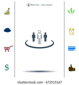 Group of people sign icon