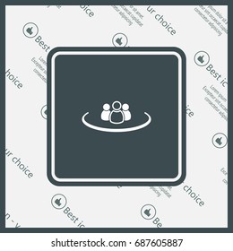 Group of people sign icon