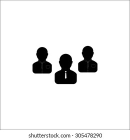 Group of people sign vector icon