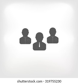 Group of people sign vector icon