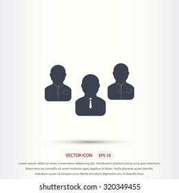 Group of people sign vector icon