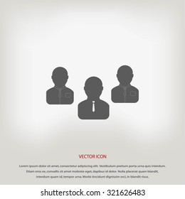 Group of people sign vector icon