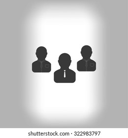 Group of people sign vector icon