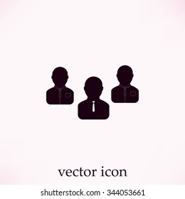 Group of people sign vector icon