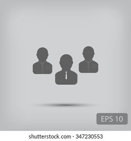 Group of people sign vector icon