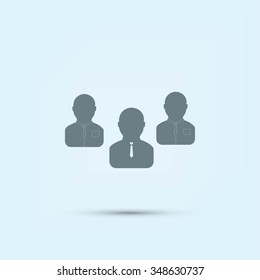 Group of people sign vector icon