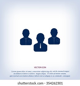 Group of people sign vector icon