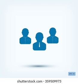 Group of people sign vector icon