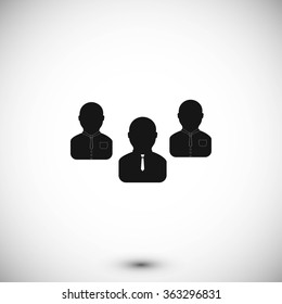 Group of people sign vector icon