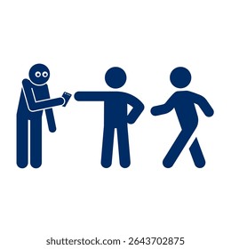group of people silhouette vector having a discussion	