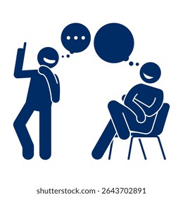 group of people silhouette vector having a discussion	