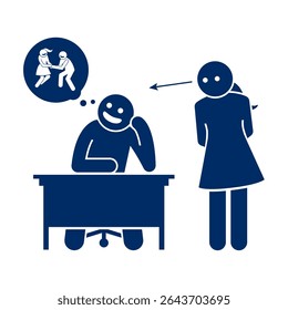 group of people silhouette vector looking at someone daydreaming	
