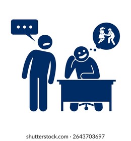 group of people silhouette vector looking at someone daydreaming	