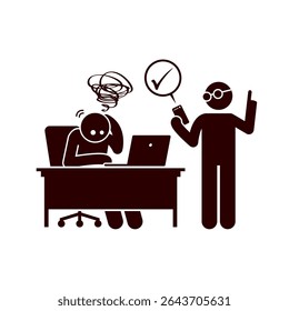 group of people silhouette vector working	