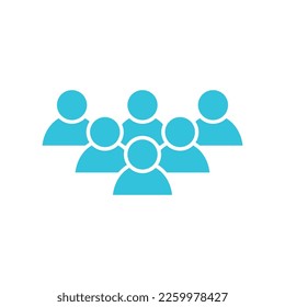 Grupo de personas, seis, icono Usuarios, avatar, personas fondo blanco