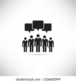 group of people and social network concept icon