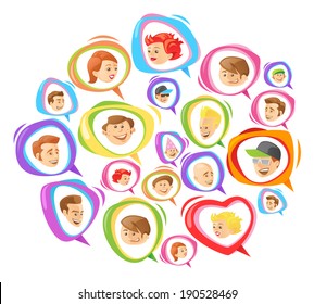 Group of People Socializing