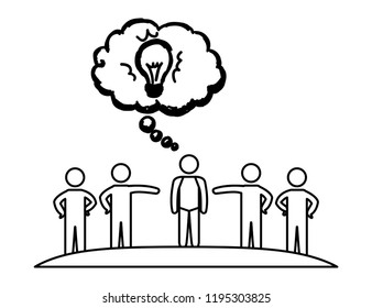 group of people with speech bubbles