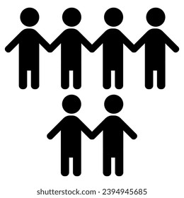 Group of People Stroke Design