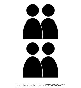 Group of People Stroke Design
