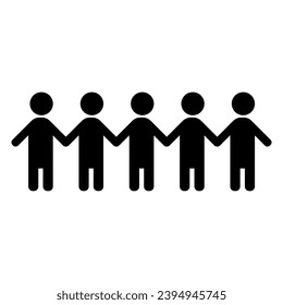 Group of People Stroke Design