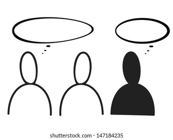 a group of people talking