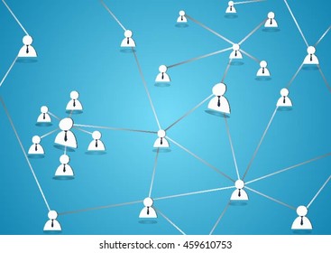 Group of people talking in social network, networking, social media, internet communication abstract - Shutterstock ID 459610753