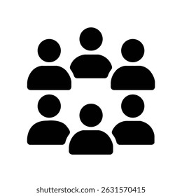 Group people team community crowd social network users avatar icon illustration graphic vector design resource membership organization