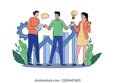 Un Grupo De Personas En Un Equipo Está Haciendo Trabajo