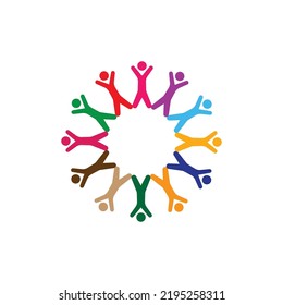 Group people team logo vector