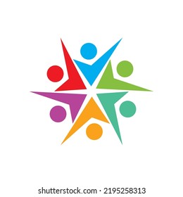 Group people team logo vector