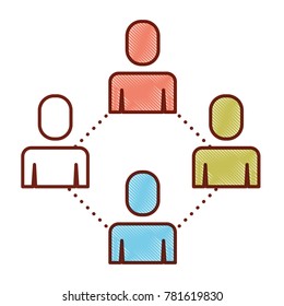 group people teamwork connection cooperation