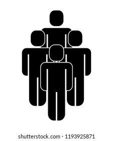 group of people teamwork silhouette