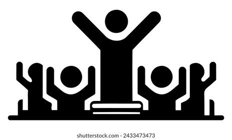 Group of people. teamwork. vector illustration on white background