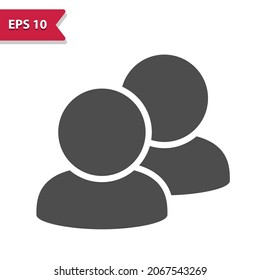 Group of People - Two Users - Avatars Icon. Professional, pixel perfect icon, EPS 10 format.