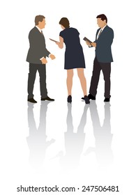 Group of people in the typical business situation