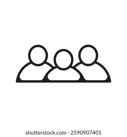 Group of people or group of users or add contact illustration Group icon, people icons set in trendy flat style. 10 EPS