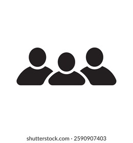 Group of people or group of users or add contact illustration Group icon, people icons set in trendy flat style. 10 EPS