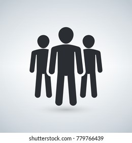 Group People Group Users Friends Flat Stock Vector (Royalty Free ...