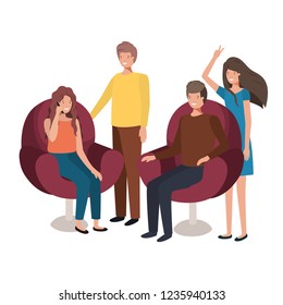 group of people using smartphone