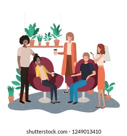 group of people using smartphone