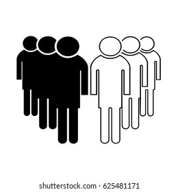 group of people vector - business teamwork concept  