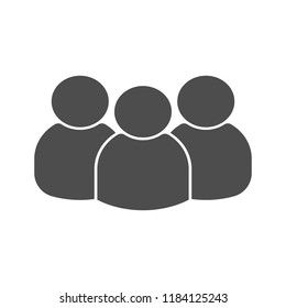 Group of people. Vector icon.