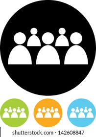 Group of people. Vector icon